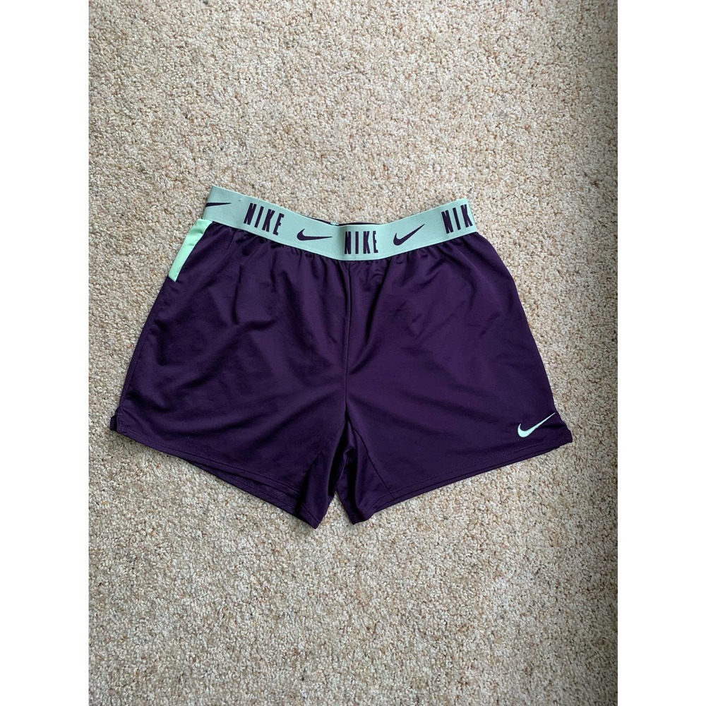 Nike Dry Short Girl's - Purple Green - Size XL